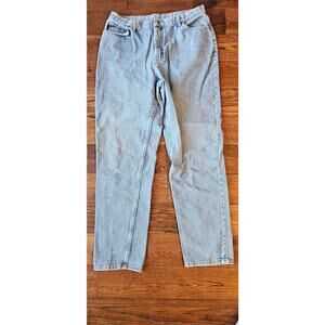 Vintage Chic High Rise Straight Mom Denim Jeans Women Cotton SZ 18 Tall‎ 36x32